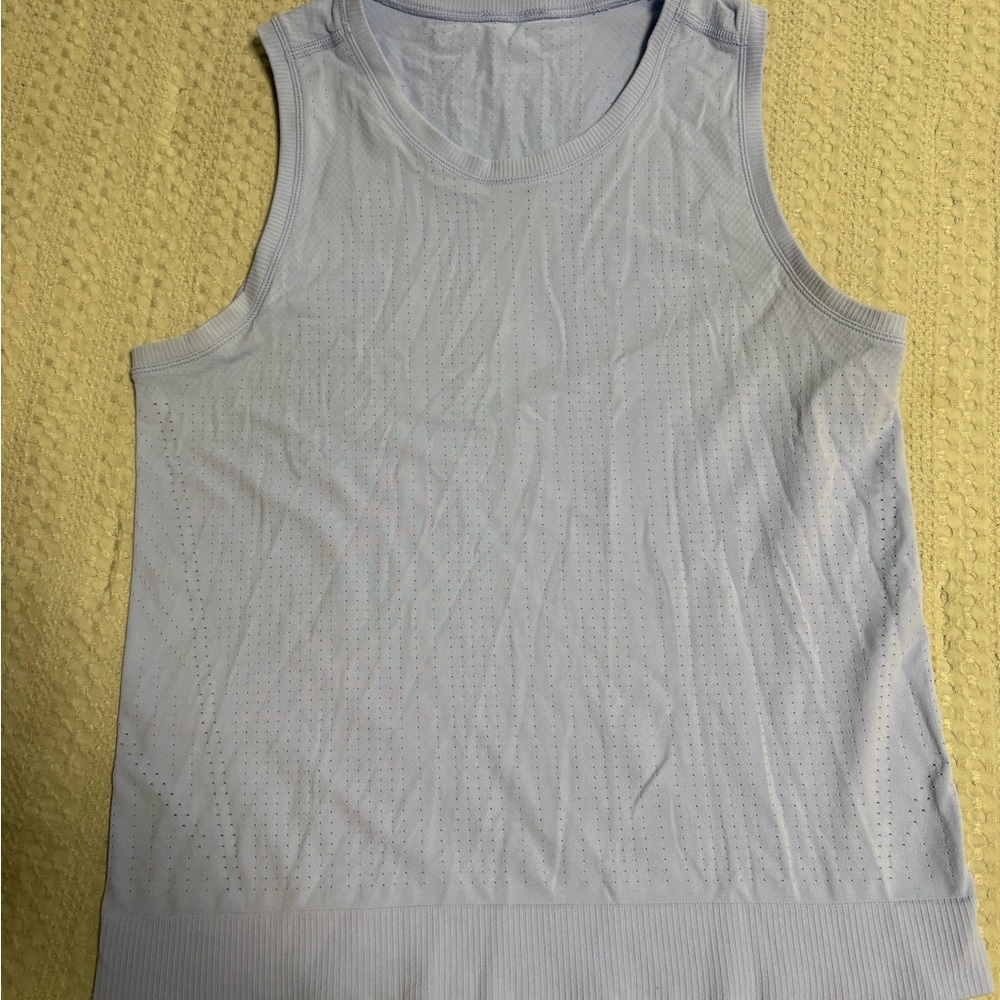 Light Blue Sleeveless Women's Top